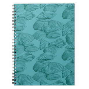 Schelpen in Aqua Notitieboek