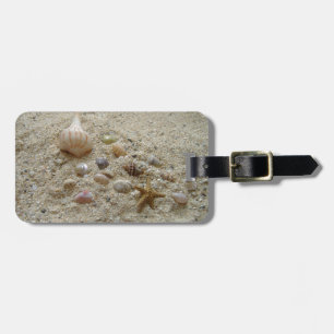 Schelpen In Het Zand Bagagelabel
