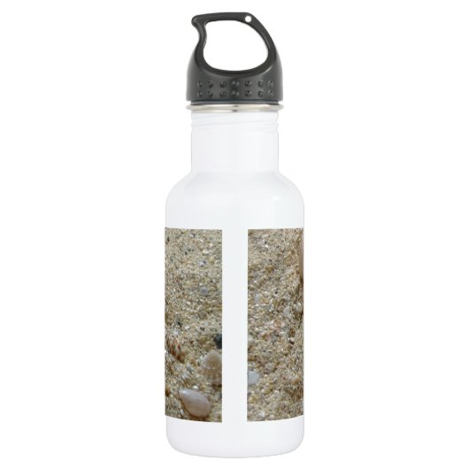 Schelpen In Het Zand Waterfles (Achterkant)