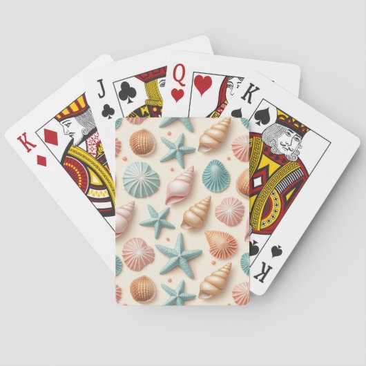 Schelpen in overvloed pokerkaarten (Achterkant)