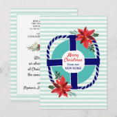 Schelpen Kerstster Bewegend Aankondiging (Voorkant / Achterkant)