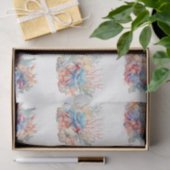 Schelpen Koraal & Betta Vissen Decoupage Tissuepapier (Geschenk)
