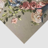 SCHELPEN, KORALEN, DOLFIJNEN, ANTIEK BLOEMDRAAIERS TISSUEPAPIER (Detail)