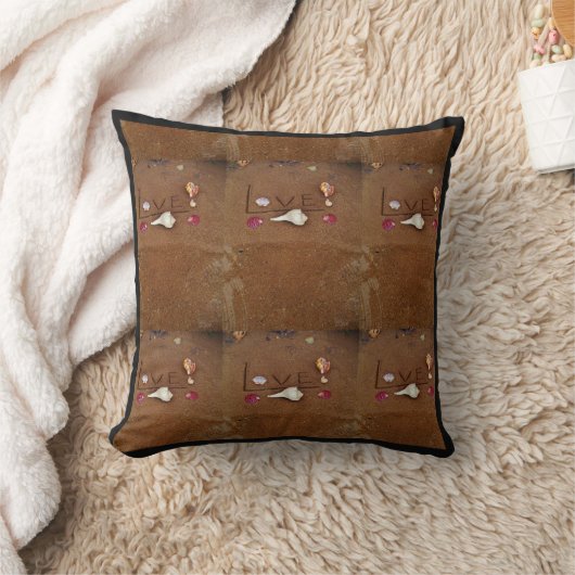 schelpen & Liefde op het strand aangepaste bruilof Kussen (Deken)