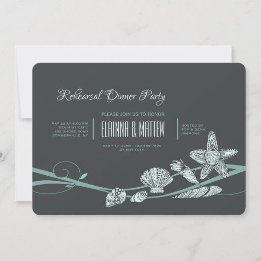 Schelpen Medley Uitnodiging (Voorkant)