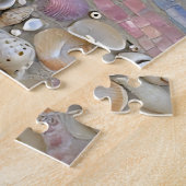 Schelpen Mozaïek Strand Horizon Gloed Legpuzzel (Zijkant)