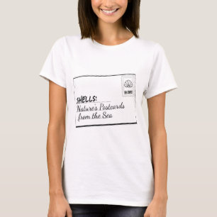 Schelpen: Natuurlijke ansichtkaarten van de zee – T-shirt