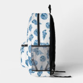 Schelpen Nautilus Waterverf Monogram Initiaal Bedrukte Rugzak (Rechts)
