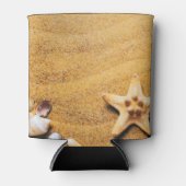 Schelpen op het strand blikjeskoeler (Voorkant)