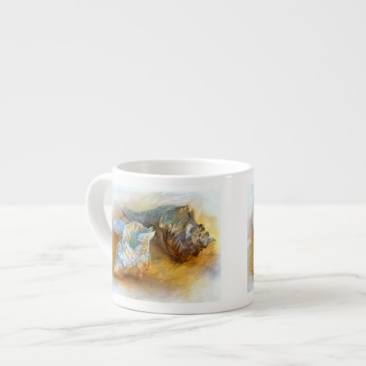 Schelpen op het strand espresso kop (Links)