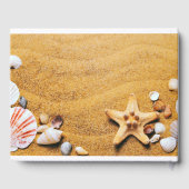 Schelpen op het strand gastenboek (Achterkant)