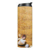 Schelpen op het strand thermosbeker (Gedraaid links)