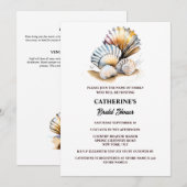 Schelpen op strand zand zomer vrijgezellenfeest kaart (Voorkant / Achterkant)