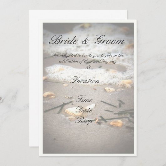 schelpen op uitnodiging aan de wal (Voorkant / Achterkant)