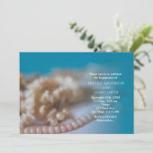 Schelpen & Parels Elegante geschilderde stranduitn Kaart (Staand voorkant)