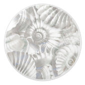 Schelpen patroon - Parelmoer Keramische Knop (Voorkant)