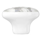 Schelpen patroon - Parelmoer Keramische Knop (Zijkant)