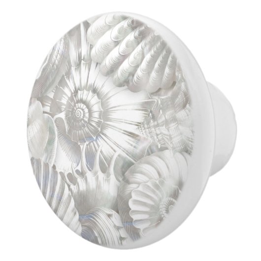 Schelpen patroon - Parelmoer Keramische Knop (Rechts)