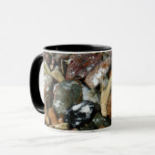 Schelpen, rotsen en koraal Natuur Fotografie Mok (Voorkant links)