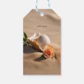 Schelpen Roze Zand Cadeaulabel (Achterkant)