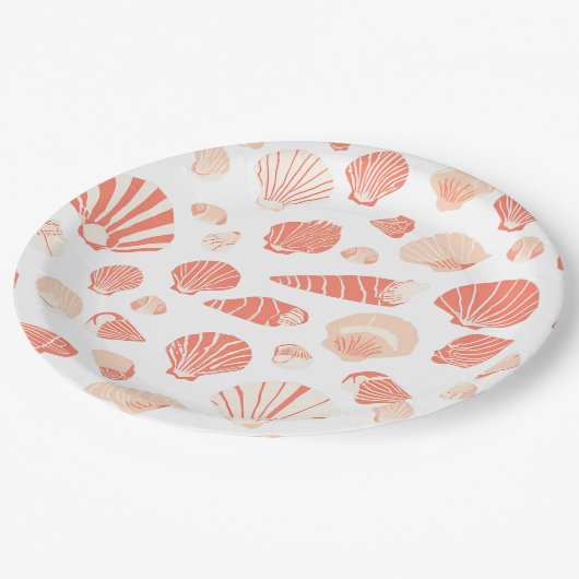 schelpen | Schattige Ocean Beach Papieren Bordje (Gekanteld)