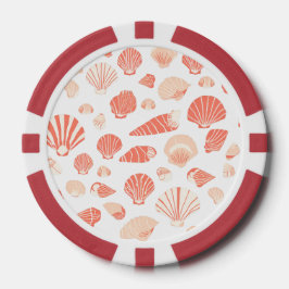 schelpen | Schattige Ocean Beach Poker Chips
