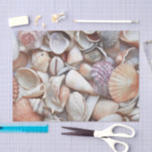 Schelpen Schets Oceaan Zeevaart Strand Decoupage Tissuepapier (Craft)
