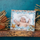 Schelpen, Schildpad, Zeester Kinderen Fotolijst Fotoplaat (Zijkant)
