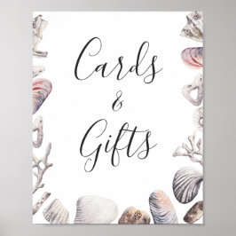 Schelpen Strand Kaarten En Cadeaus Bord Poster
