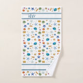 ***Schelpen & Strepen Badhanddoek Set Bad Handdoek (Handdoek)