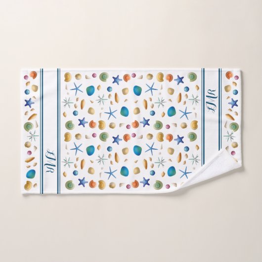 ***Schelpen & Strepen Badhanddoek Set Bad Handdoek (Handdoek)