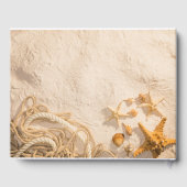 Schelpen Touw Zand Bruiloft Gastenboek (Achterkant)