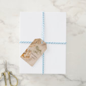 Schelpen Touw Zand  Cadeaulabel (Met Touw)