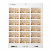 Schelpen Touw Zand  Etiket (Full Sheet)
