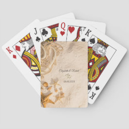 Schelpen Touw Zand Trouwen Pokerkaarten