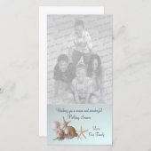 Schelpen Vakantie Groet Feestdagenkaart (Voorkant / Achterkant)