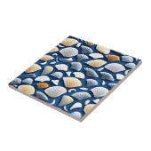 Schelpen van de zee tegeltje (Zijkant)