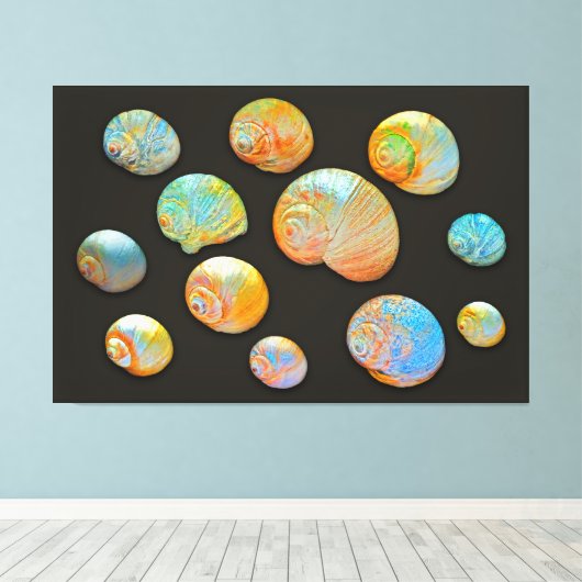 SCHELPEN VAN NEPTUNE 40x60 Canvas Afdruk (Insitu (Houten vloer))