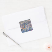 Schelpen versierd Duinhek Vierkante Sticker (Envelop)