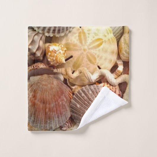 Schelpen Zand Dollar Patroon Washandje (Wasdoekje)