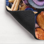 Schelpen, zeesterren, oceaan muismat (Hoek)