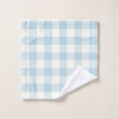 Schelpenblauw geruit badhanddoekenset bad handdoek (Wasdoekje)