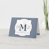 Schelpend Anker Boot Diagonale Strepen Draaikolk M Bedankkaart (Voorkant)