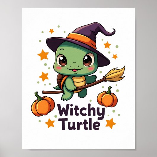 Schelpenheks Schildpad Poster (Voorkant)