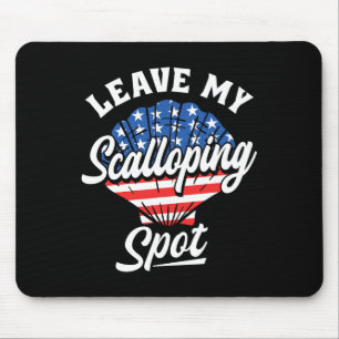 Schelpenlocatie Scallop Jager Vissen Snorkelen Muismat