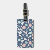 schelpenpatroon bagagelabel (Voorkant verticaal)