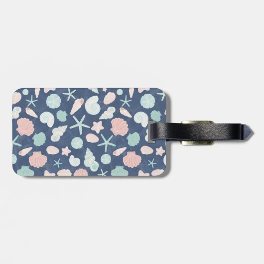 schelpenpatroon bagagelabel (Achterkant horizontaal)