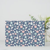 schelpenpatroon briefpapier (Staand voorkant)