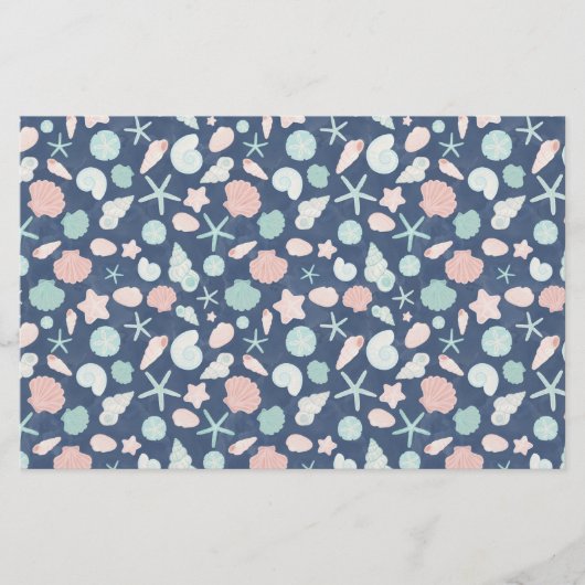 schelpenpatroon briefpapier (Voorkant)