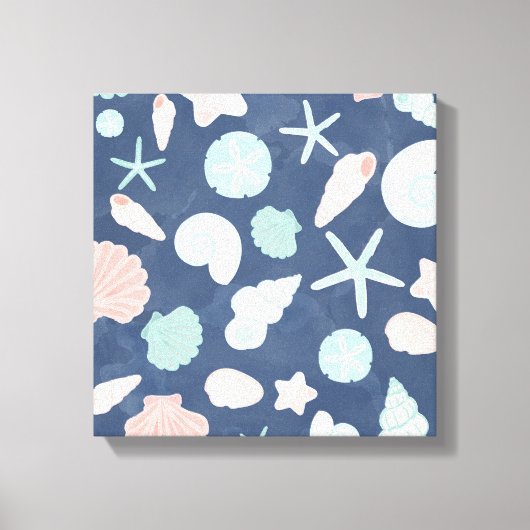 schelpenpatroon canvas afdruk (Voorkant)